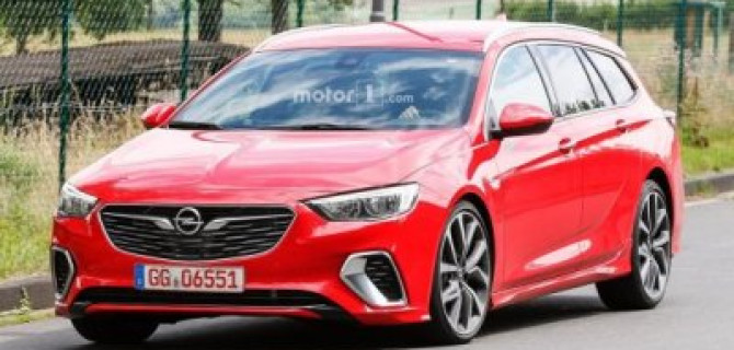 Горячий, красный, новый: новое поколение универсала Opel Insignia GSi рассекретили до премьеры