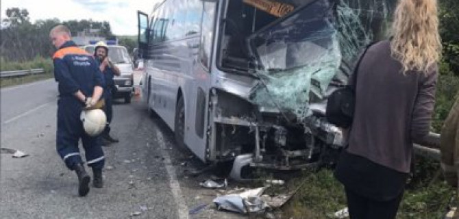 Три человека погибли в ДТП с автобусом в Приморье