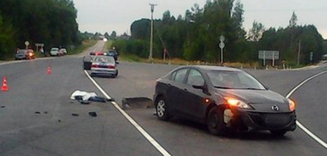 Мотоциклист погиб в ДТП на дороге Москва-Касимов