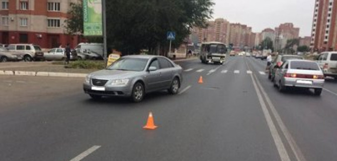 Иномарка сбила девушку на переходе в Оренбурге