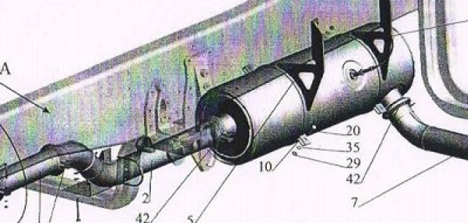 Система выпуска 650136-1200001 и ее установка