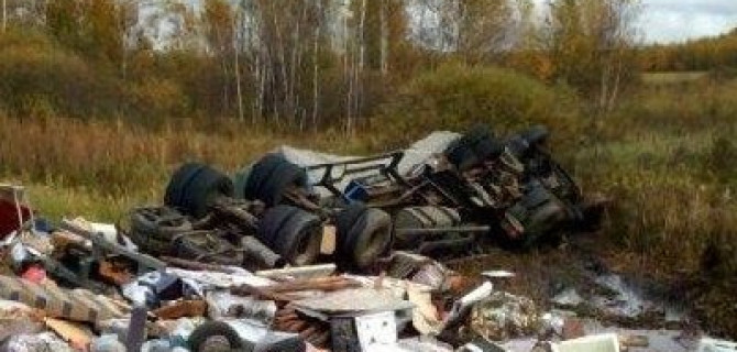 В Шиловском районе водитель грузовика насмерть сбил пешехода и погиб сам