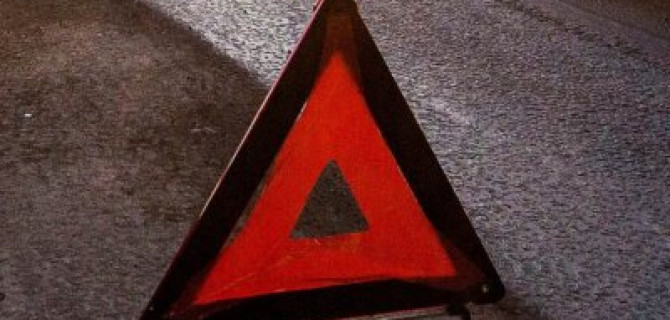 В Москве опрокинулось такси