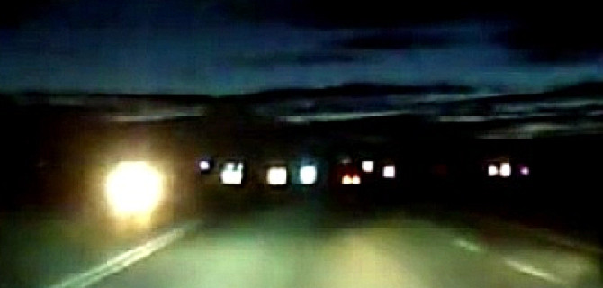 В Челябинской области водитель снял на видео лобовое столкновение с коровой