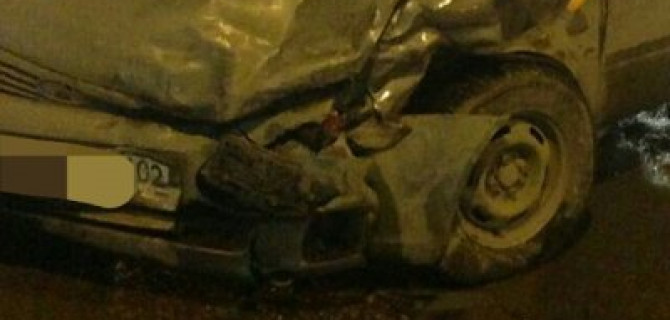 Три легковушки столкнулись в Уфе, двое пострадавших