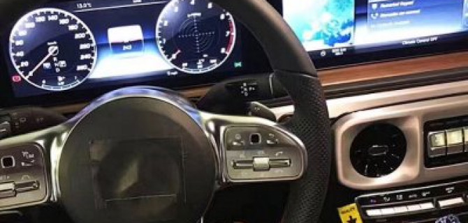 В Сети появились фото салона нового Mercedes-Benz G-Class Gelandewagen