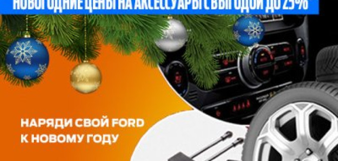 Новогодние цены на аксессуары FORD