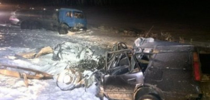 Под Омском в ДТП с КамАЗом погибли мужчина и 3-летняя девочка