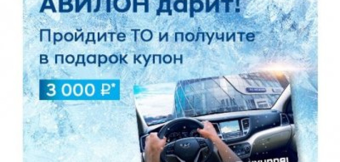 ТО с подарком в Hyundai АВИЛОН! 