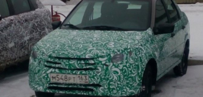 Обновленная Lada Granta в камуфляже попала на фото