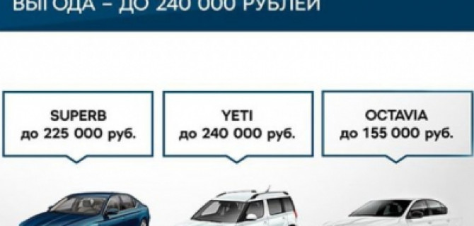 Новая SKODA на лучших условиях. На каких? Выбирайте сами!