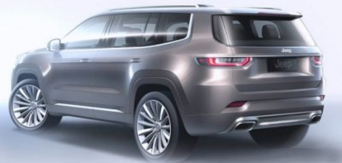 В Сети появились тизеры нового внедорожника Jeep Grand Commander