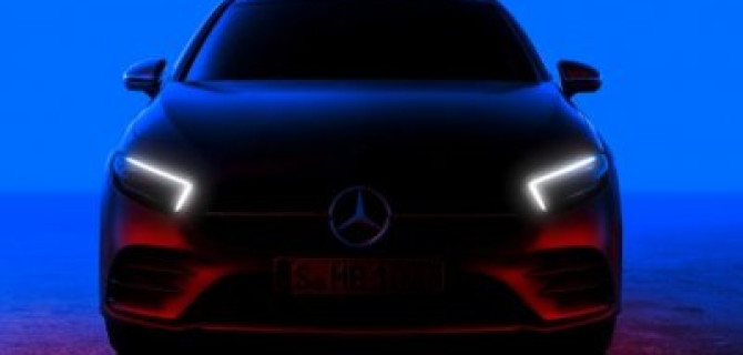 Mercedes показал тизер  5-дверного хэтчбека A-Class нового поколения