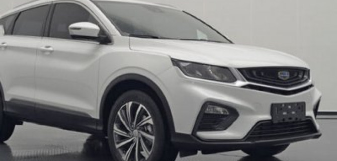 В Сеть попали фото нового кроссовера от Geely