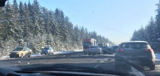 На «Скандинавии» произошло ДТП с пострадавшими