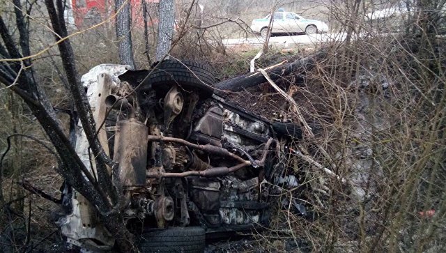 Женщина погибла в сгоревшем автомобиле под Феодосией