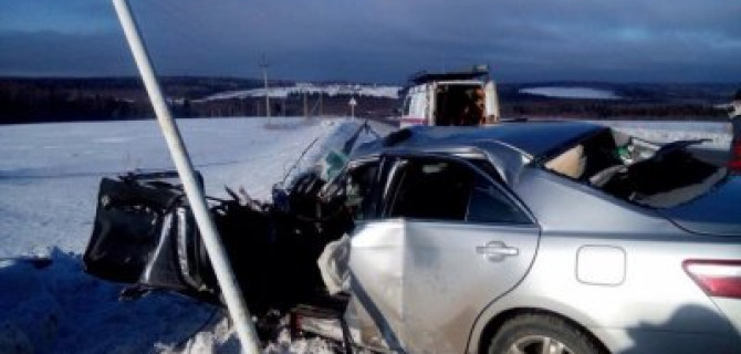 Водитель иномарки погиб в ДТП с автобусом на трассе Пермь – Чусовой
