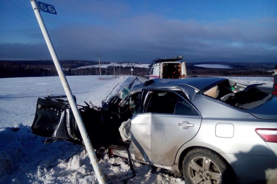 Водитель иномарки погиб в ДТП с автобусом на трассе Пермь – Чусовой (1)
