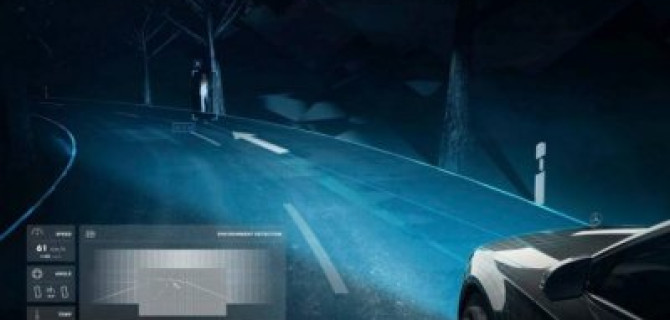 Новые фары для Mercedes будут проецировать на дорогу "зебру" и дорожные знаки