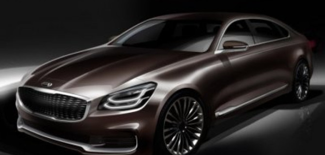 Дизайн новой версии седана Kia Quoris показали официально