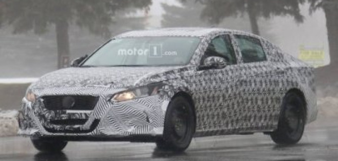 Обновлённый седан Nissan Altima попал на снимки фотошпионов