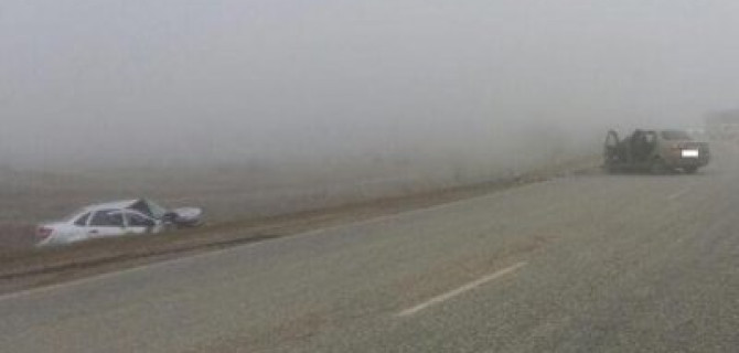 Три человека пострадали в ДТП в тумане на Ставрополье