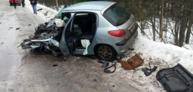 В ДТП с лесовозом под Петрозаводском пострадал человек