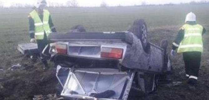 В Крымском районе погиб водитель опрокинувшейся «Лады»