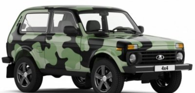 Внедорожная Lada 4х4 получила брутальный камуфляжный окрас