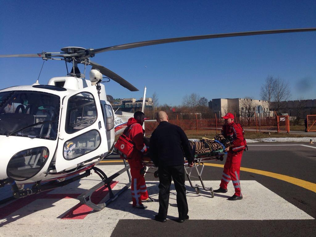 Потерпевшую в ДТП на %22Скандинавии%22 транспортировали на вертолете 7 апреля 2018
