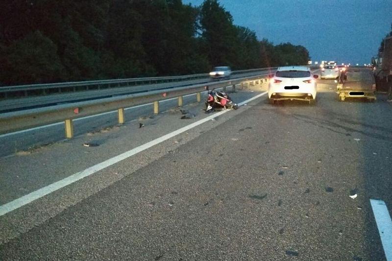 Два человека пострадали в ДТП с мотоциклом на Кубани (1)