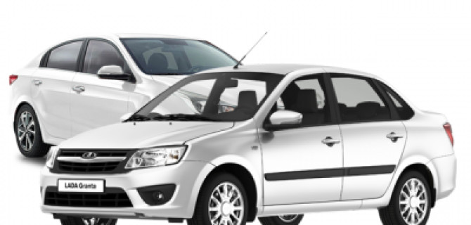 Lada Vesta и Lada Granta бьются за  первое место