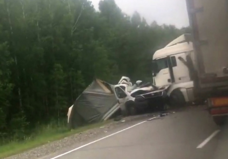 Водитель грузовика погиб в ДТП в Омской области