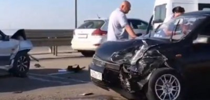 Под Краснодаром произошло массовое ДТП