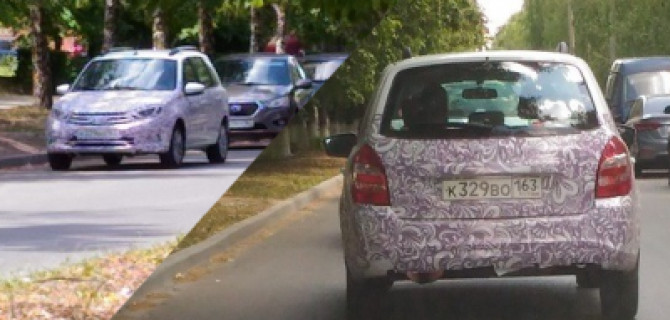 Новый универсал Lada Granta в камуфляже попал на фото