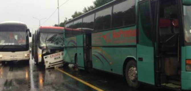 Четыре человека пострадали в ДТП с автобусами под Воронежем