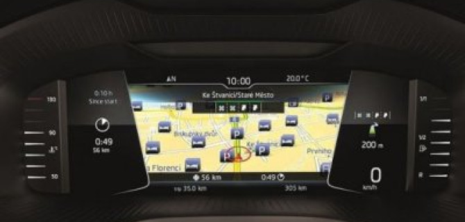 В продаже появились автомобили Skoda с виртуальными приборными панелями 