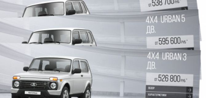 "АвтоВАЗ" должен был с 5 сентября повысить цены на Lada 4x4, но пока не успел