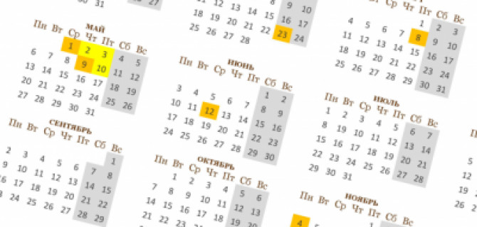 Стоит учесть и автомобилистам: стало известно, как Россия будет отдыхать в 2019 году