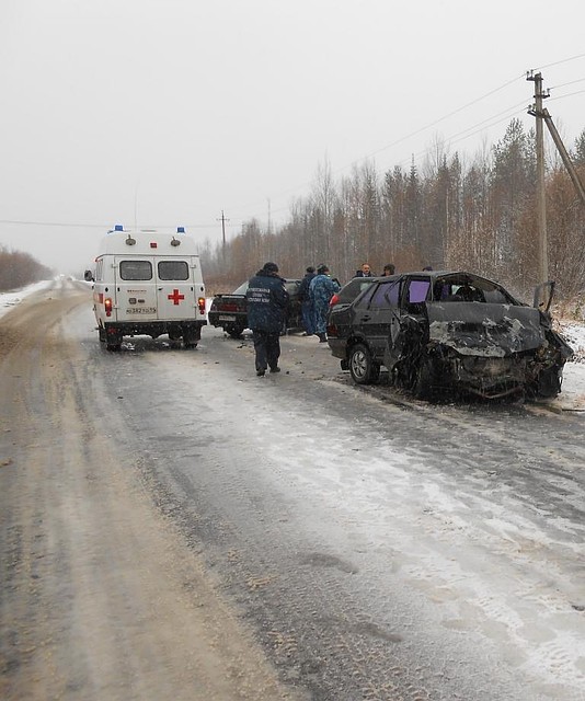 Четверо взрослых и младенец пострадали в ДТП под Ухтой (2)