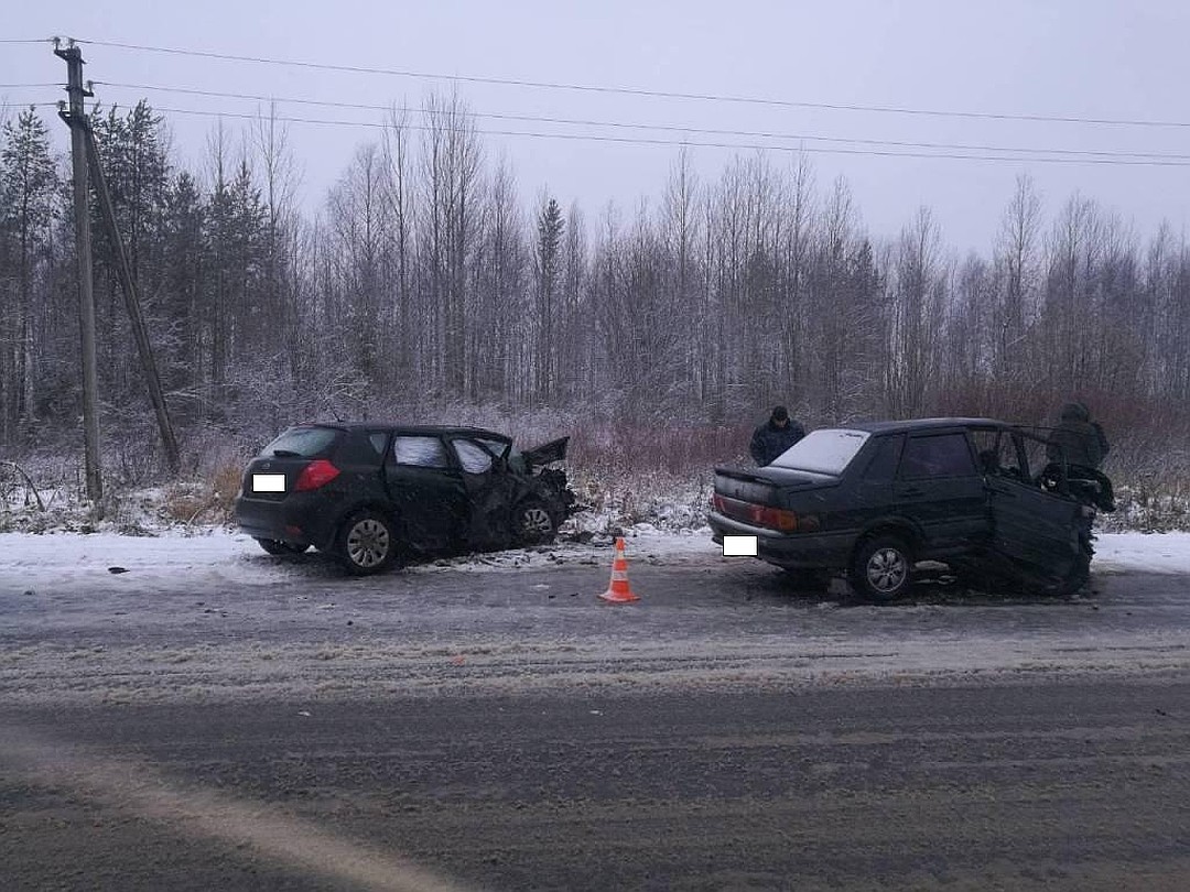 Четверо взрослых и младенец пострадали в ДТП под Ухтой (1)