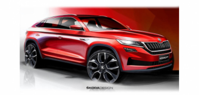 SKODA раскрывает детали эскиза нового автомобиля