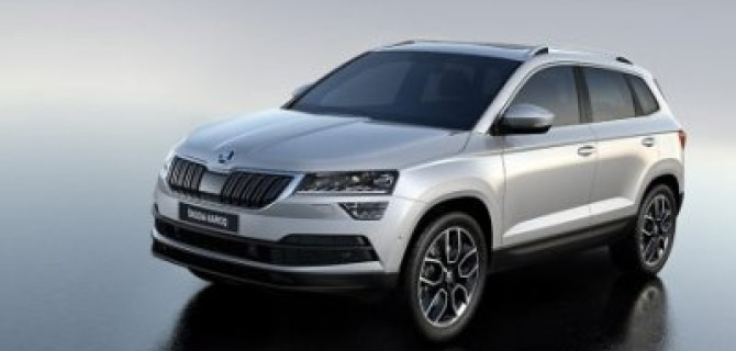 SKODA KAROQ. Автомобиль со стрелой