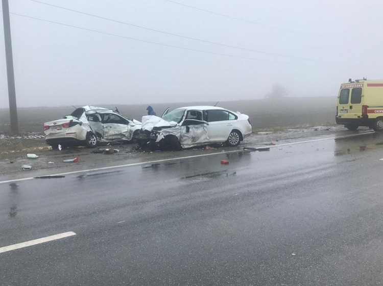 В Шпаковском районе Ставропольского края в ДТП погибли два человека (2)