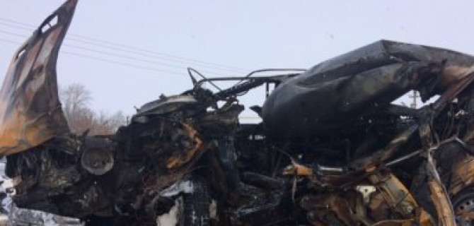 Водитель ВАЗа сгорел в машине после ДТП в Тамбовской области