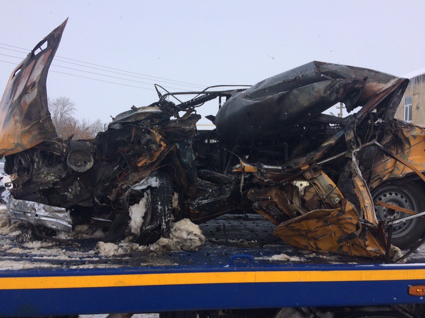 Водитель ВАЗа сгорел в машине после ДТП в Тамбовской области (4)