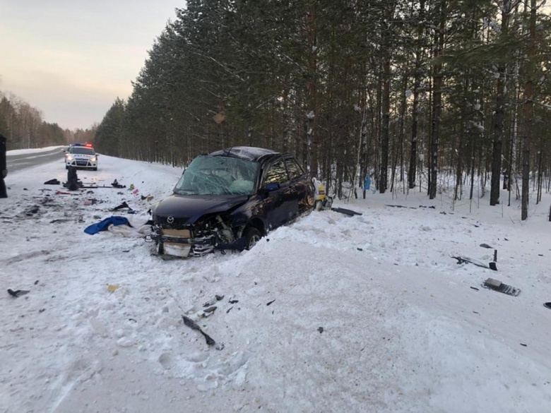 Девушка погибла в ДТП с двумя «Маздами» под Томском (3)