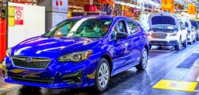 Остановлен головной завод Subaru