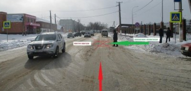 В Тульской области иномарка сбила девушку на переходе