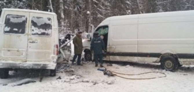 В ДТП с двумя фургонами в Кировской области погиб человек